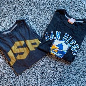 Women’s bundle Nike San Diego chargers nfl tshirt lot